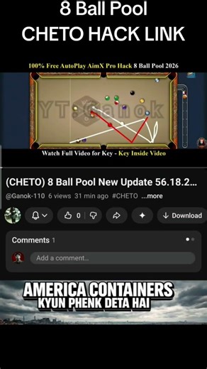(Cheto) Autoplay AimX 8 Ball Pool #8ballpool #8ballpool2026 #8ballpooltricks #cheto #chetohack