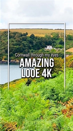 Cornwall in 4K: Amazing Cornish coastal views, Looe Hidden Gem 🇬🇧 | #shorts