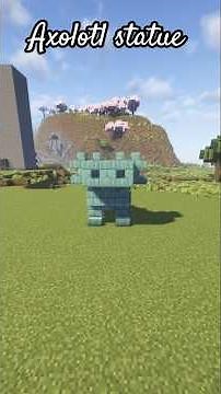minecraft axolotl statue #minecraft #build