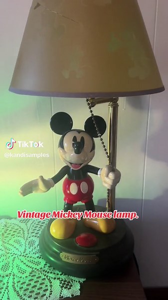Does anyone know how to fix a broken electronic lamp? Ive had this lamp for years and would for it to work. #disney #mickeymouse #waltdisneyworld #dusneyland #electrician