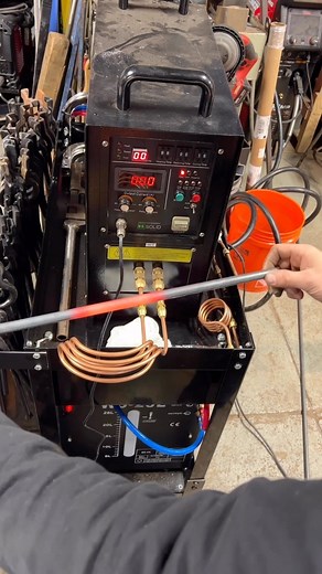 The taco coil on the induction heater allows me to heat the middle of material without having to pass through a circle. Really cool stuff. I got a bunch of new coils from @cluaranforge this week and they are so nice! Really well made and I’m happy to add them to the arsenal! #make #maker #handmade #forge #forged #inductionheater #blacksmithing #metal #fabricator #metalshop #weld #makeeverything | Make Everything