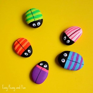 36K views · 748 reactions | Painted Rock Bugs https://www.easypeasyandfun.com/painted-rock-bugs/ | Easy Peasy and Fun | Facebook
