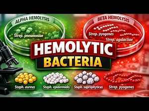Alpha & Beta Hemolytic Bacteria | Staphylococcus and Streptococcus Explained for MedicalExams|part10