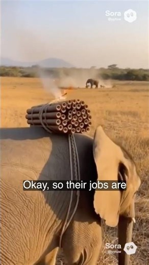 Watch This Little Elephant Go Ballistic! (His new job is EXPLOSIVE!) 小象的「爆裂」工作日！🐘🚨