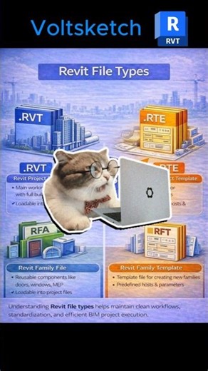 Revit File Types Explained 🗂️ | RVT vs RTE vs RFA vs RFT