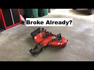 Simplicity Mower Deck Fix - Broken Already?