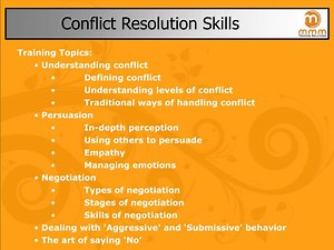 Conflict Resolution - SlideServe