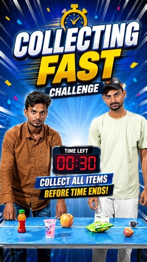 Fast collecting Items challenge 🫣👍👊 #challenge #foodchallenge #comedyshorts #viralshorts