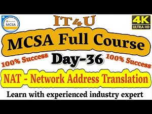 MCSA Full Course Day- 36 NAT (Network Address Translation) #MCSANAT #MCSAtraining #MCSA2023 #MCSAIT
