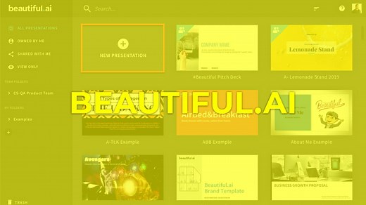 ▷ BEAUTIFUL.AI, plataforma para presentaciones con inteligencia artificial - Creatividad.Cloud
