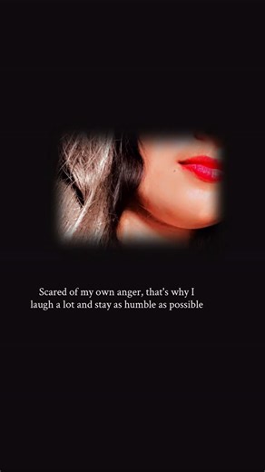𝒜𝓈𝒽♡︎ on Instagram: "Scared of my own anger, that’s why I laugh a lot and stay as humble as possible"