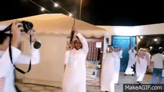 Arab Wedding Celebration with Guns on Make a GIF