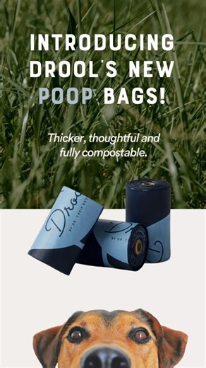 So while I can’t explain why they always poo at the furthest point from any bin, I can make that long walk more enjoyable 🐕 Because Drool poop bags are different. Not only are they the sturdiest and most luxurious, they’re also the most entertaining. With 3 amusing sayings to lighten the mood…and the odour! 🙌 Just head below to the comments for more 👇 | Dr Chris Brown