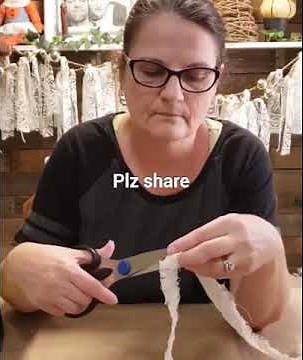 Making a flower from cheese cloth | The Shabby Shack