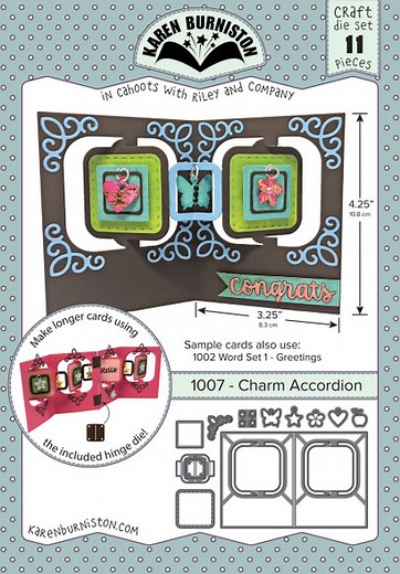 Charm Accordion Die Set