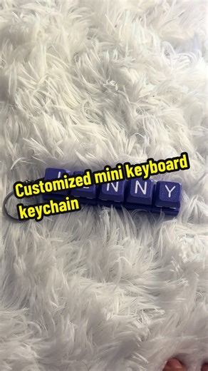 Personalized Customized Mini Keyboard Keychain