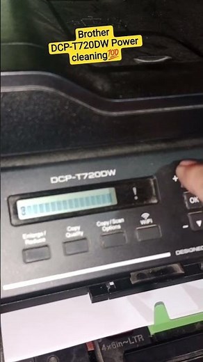 Brother dcp-t720dw Power cleaning💯🫰 #printer #trending #brotherprinter