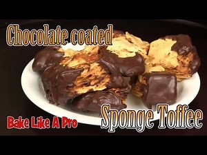 Honeycomb / Crunchie bar recipe ! / Sponge Toffee recipe