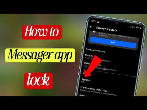 How to Messager app lock || Messager App lock