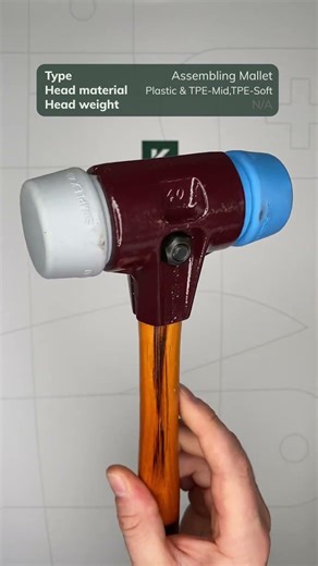 Halder SIMPLEX 3013040 TPE MID soft, soft face mallet, 40 mm