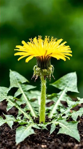 Dandelions flower timelapse 🌼✨ #dandelions #science #wildlife #timeless