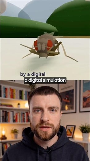 A digital brain controlled a virtual body.#science #ai #future