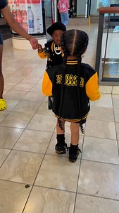 30K views · 42K reactions | Best friends  What do yall think do they look cute!? . . . Custom Varsity Jacket and Shoes @fresh_kreative_studio . . . . . . . . . #trendytots #miniinfluencer #minifashionista #babygoals #babyfever #frobabies #happybabygirl #prettybabies #cuteblackbabies #prettygirls | Parker Armani | Facebook