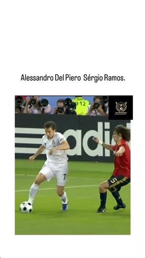 When Del piero humiliated Sergio Ramos in a free style 🥶🥶