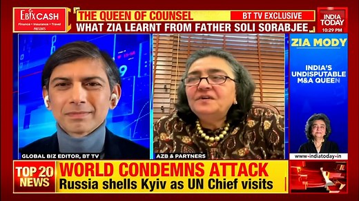 "It is a wonderful time to be a lawyer, the world has changed in the last 20 years when this wasn't the first calling": Zia Mody, AZB and Partners #BusinessToday with Udayan Mukherjee | India Today