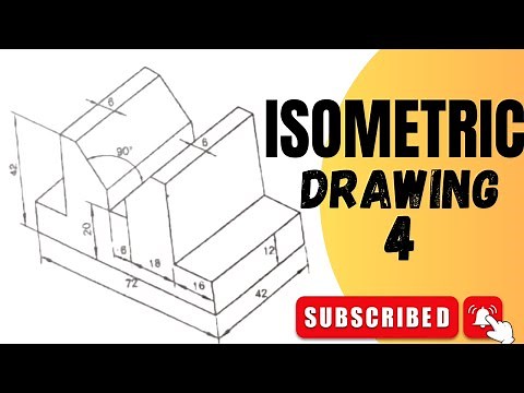 Isometric drawing in engineering drawing | technical drawing