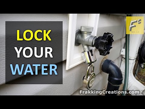 How to lock an outdoor faucet to STOP Water Theft - Best hose bibb lock review