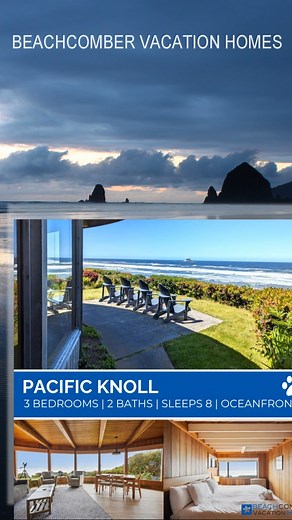 N. #OregonCoast: Some magical places in the Cannon Beach area. See https://www.beachconnection.net/news/beachcomber_vacation_rentals_cannonbeach.php | Oregon Coast Beach Connection