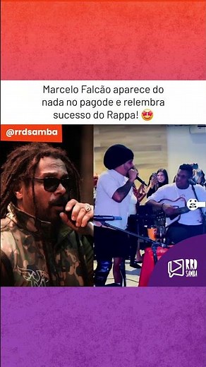 Marcelo Falcão aparece do nada no pagode e relembra sucesso do Rappa! 🤩