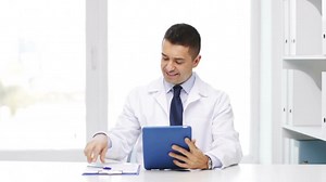 Doctor, Tablet, Hospital. Free Stock Video