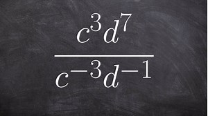 Simplifying an expression using the rules of exponents