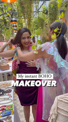 Garima Goel | Actor, Content Creator, Sony Artisan on Instagram: "OMG I am amazed at how @imagemundial transformed me from normal to boho. Check out this instant transformation and don’t forget to tell me in comments how you liked it. Love Garima #transformation #boho #bohostyle #garimagoel #garimasgoodlife"