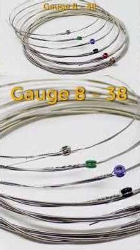 8 - 38 GAUGE STRINGS for Electric Guitar (Very Thin): Features