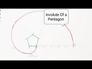 How to Draw Involute Of a Pentagon