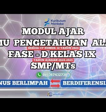 modul ajar ipa kelas 9 Kurikulum merdeka terbaru (Sesuai cp 2024)
