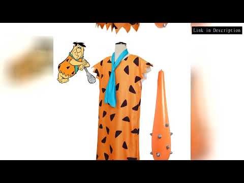 Adult Primitive Savages Costume Movie Fred Flinstones Stone Age Indian Cosplay Halloween Carnival I