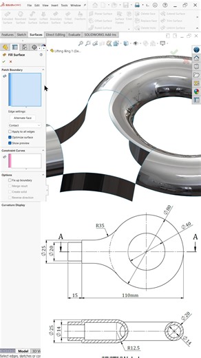 113K views · 1.1K reactions | SolidWorks Filled Surface https://youtube.com/shorts/vwveekzl_Jc | CAD CAM Tutorial By Mahtabalam | Facebook