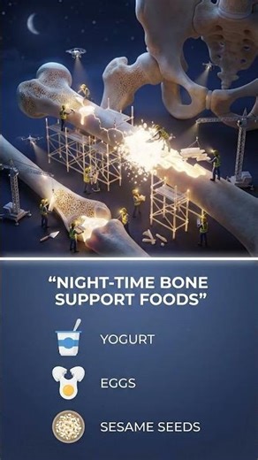 NIGHT-TIME BONE SUPPORT FOODS - Essential foods for our bones