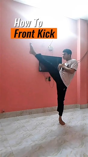 how to do a front kick