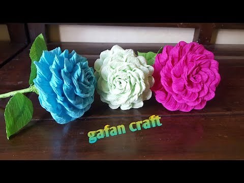 DIY | bunga dari kertas krep