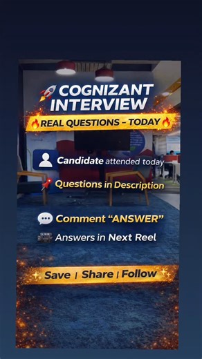 jeelani shaik on Instagram: "Cognizant questions, real-time interview questions#freshershiring #engineeringjobs #itjobs Tell me about yourself What are your hobbies? What are your strengths? Can you please write Java program to find factorial of number? What is the purpose of line Explain Scanner sc = new Scanner(System.in); Any idea about DBMS? Difference between relational and non-relational databases In SQL, wt is primary key and foreign key Are you flexible with any location? Are u flexible 