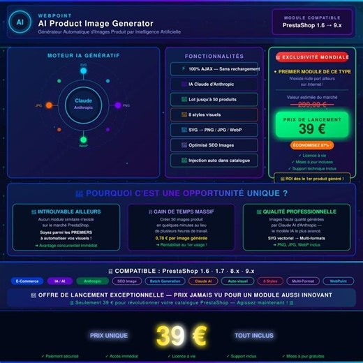 AI Product Image — Automatic Image Generator Produced by Artificial Intelligence Claude