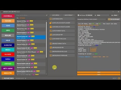 2023 garuda java 2.0.2 Unlocktool Oppo Vivo Realme Mi Nokia Tecno Itel All Model