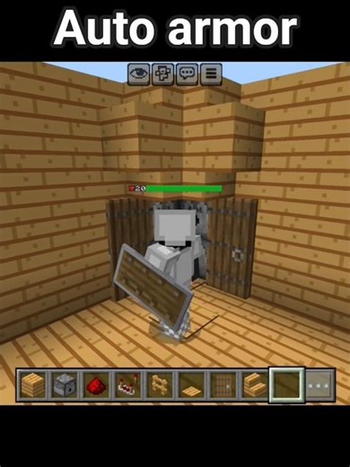 Auto armor #minecraft #youtubeshorts #tutorial