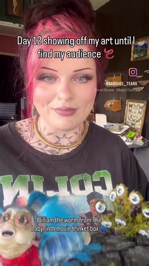 Handcrafted William the Worm Trinket Box Inspired by Labyrinth