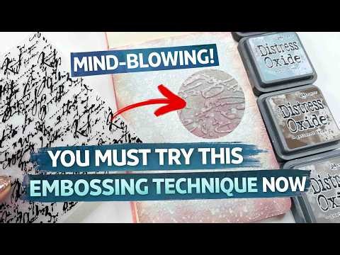 💥I’m OBSESSED with this EMBOSSING folder technique - you will be too!